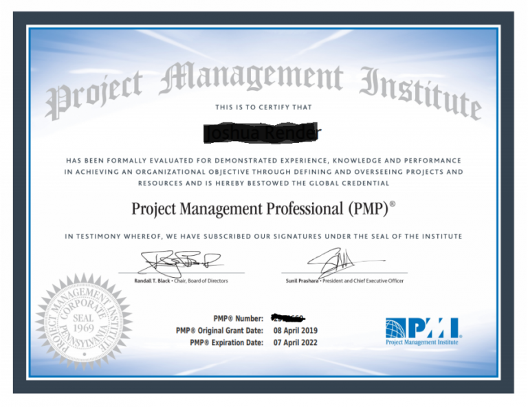 pmp certification online registry